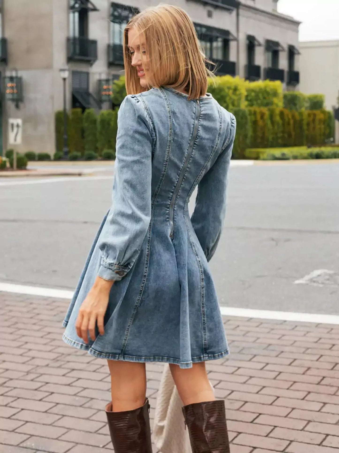 Denim Darling Mini Dress Olympus London