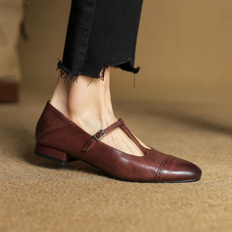 Graneth Genuine Leather Flats