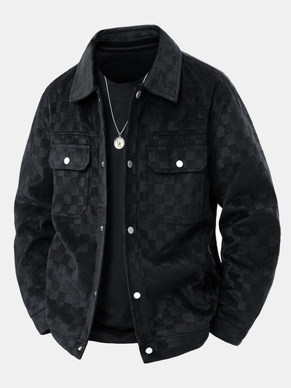 Tiled Suede Street Jacket