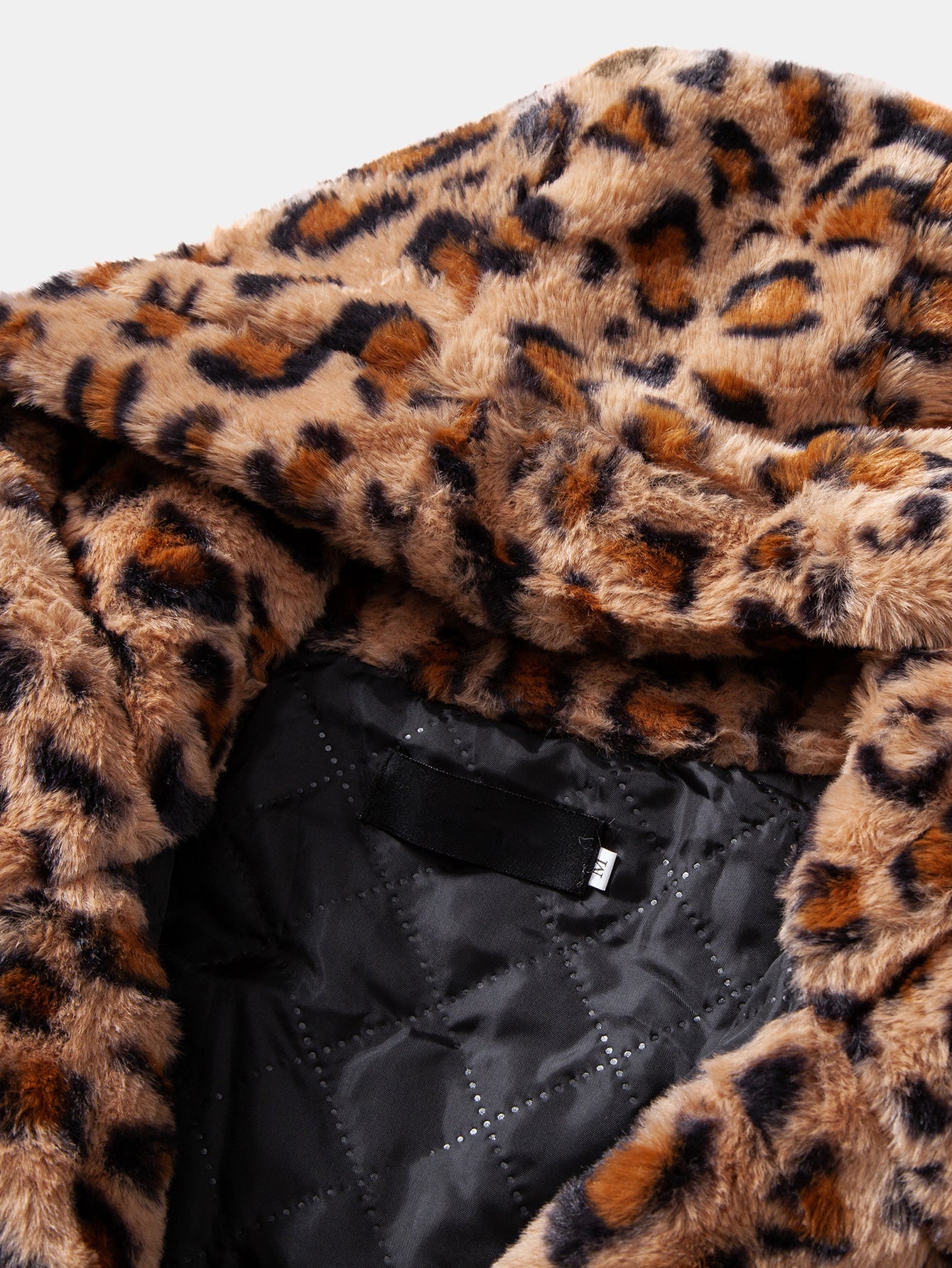 Leona Leopard Zip-Up Faux-Fur Coat