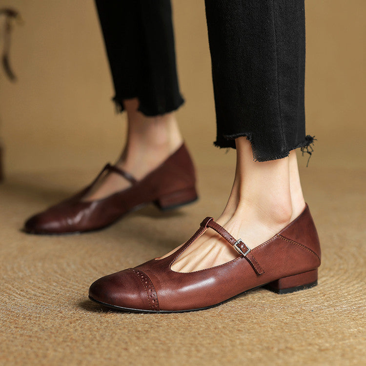 Graneth Genuine Leather Flats