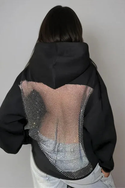Diamond Mesh Hoodie